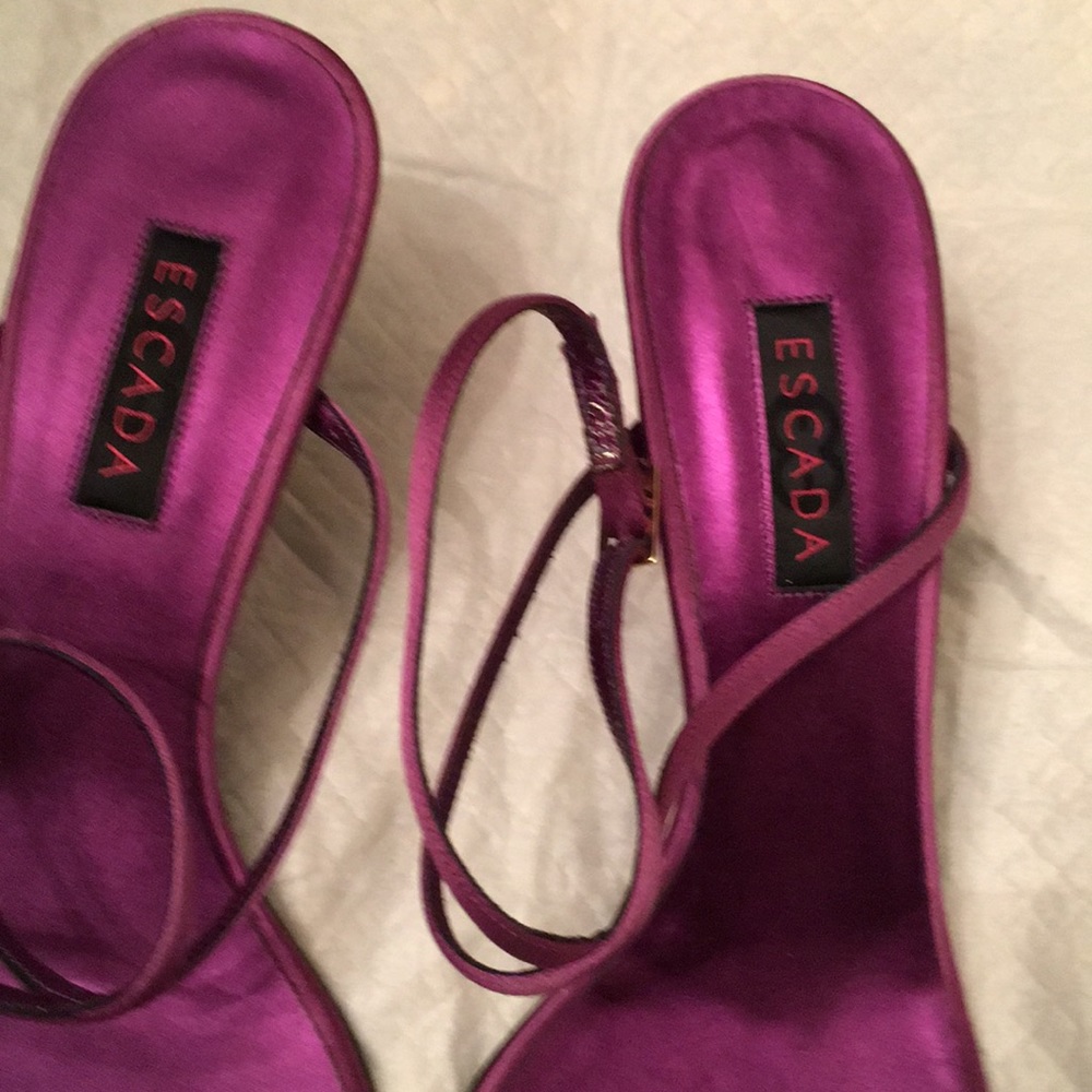 Escada purple crystal sandals - Picture 4 of 6
